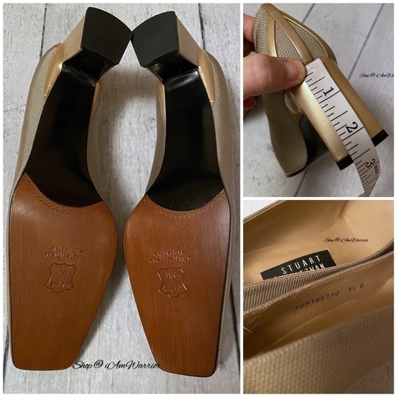 Stuart Weitzman NIB square toe block heels *shop@iamwarrior - Picture 8 of 9